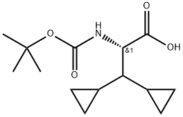 (S)-2-((terc-butoxi-karbonil)-amino)-3,3-diciklopropil-propánsav