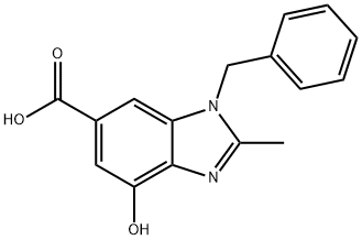 1-benzil-4-hidroxi-2-metil-1 H-benzo[d]imidazol-6-karbonsav