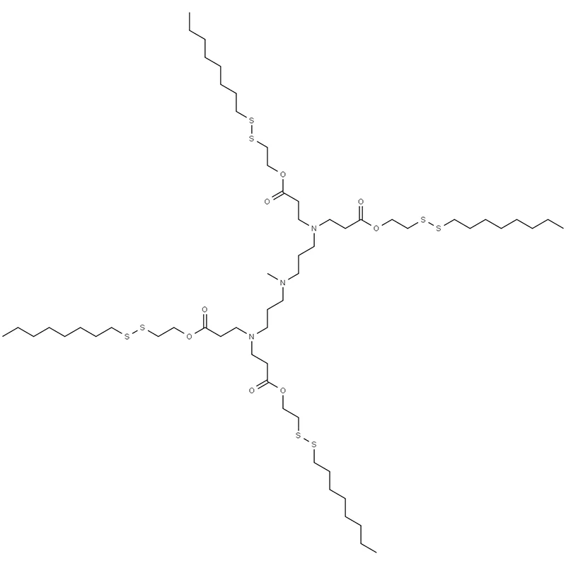 16-oxa-19,20-ditia-4,8,12-triazaoktakozánsav, 8-metil-4,12-bisz[3-[2-(oktil-ditio)etoxi]-3-oxopropil]-15-oxo-, 2-(oktil-ditio)-etil-észter