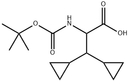 2-((terc-butoxikarbonil)amino)-3,3-diciklopropil-propánsav