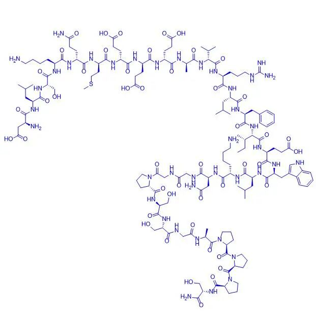 Az Avexitide (Exendin(9-39) amid) a leggyorsabban fejlődő GLP-1 receptor antagonista világszerte; ez egy lineáris polipeptid, amely 31 aminosavból áll, C-terminális amid módosítással.