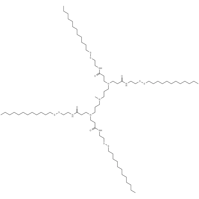 3,3',3'',3'''-(((metilazándiil)-bisz(propán-3,1-diil))bisz(azanetriil))tetrakisz(N-(2-(dodecil-diszulfanil)etil)propánamid)