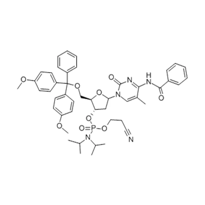 5'-O-(4,4'-dimetoxi-tritil)-N4-benzoil-2'-dezoxi-5-metil-citidin-3'-O-(O-2-ciano-etil-N,N-diizopropil-mino)-foszforamidit