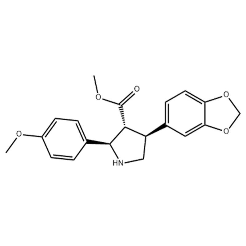 metil-4-(benzo[d][1,3]dioxol-5-il)-2-(4-metoxi-fenil)-pirrolidin-3-karboxilát