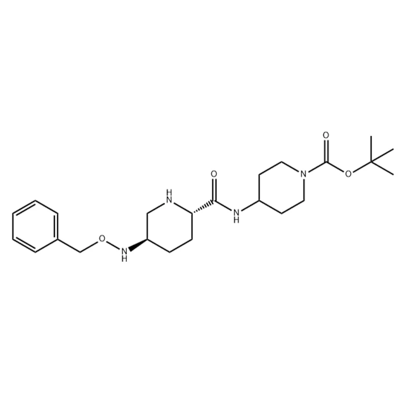 terc-butil-4-((2S,5R)-5-((benziloxi)amino)piperidin-2-karboxamido)piperidin-1-karboxilát
